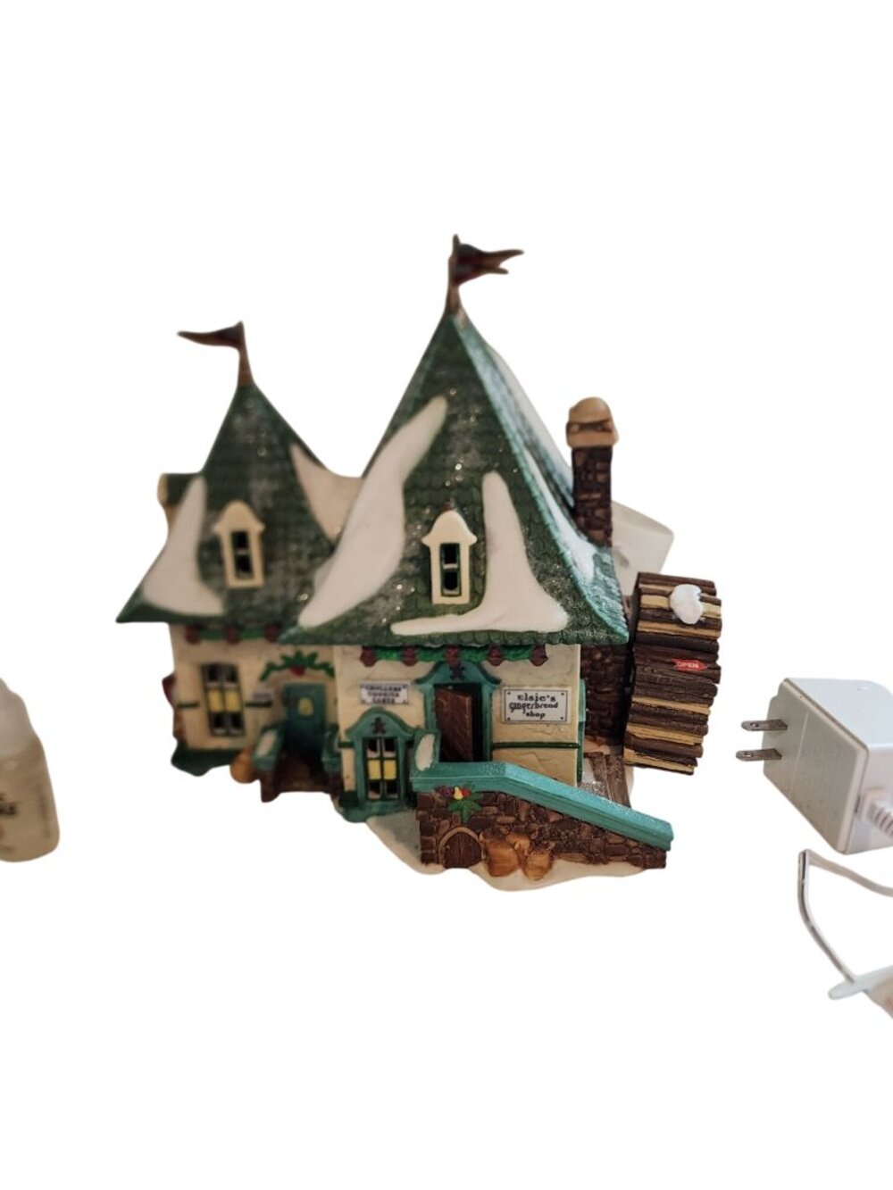 Department 56 Elsie's Gingerbread North Pole Series ceramic building